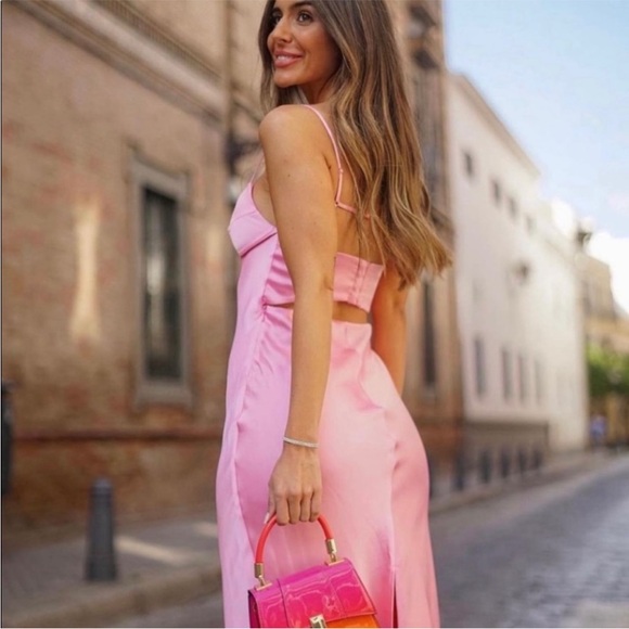 Zara pink slip dress - Picture 8 of 17